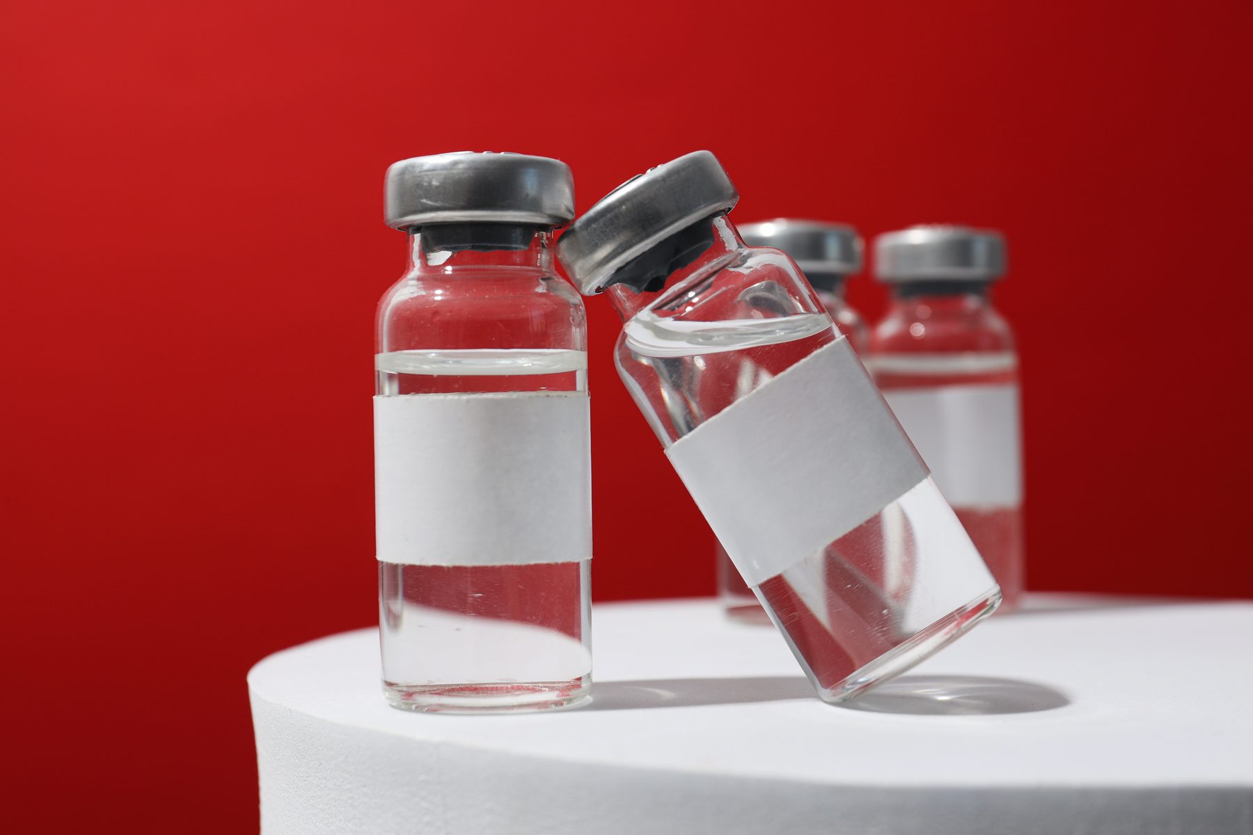 Professional injectable aesthetic medicine vials